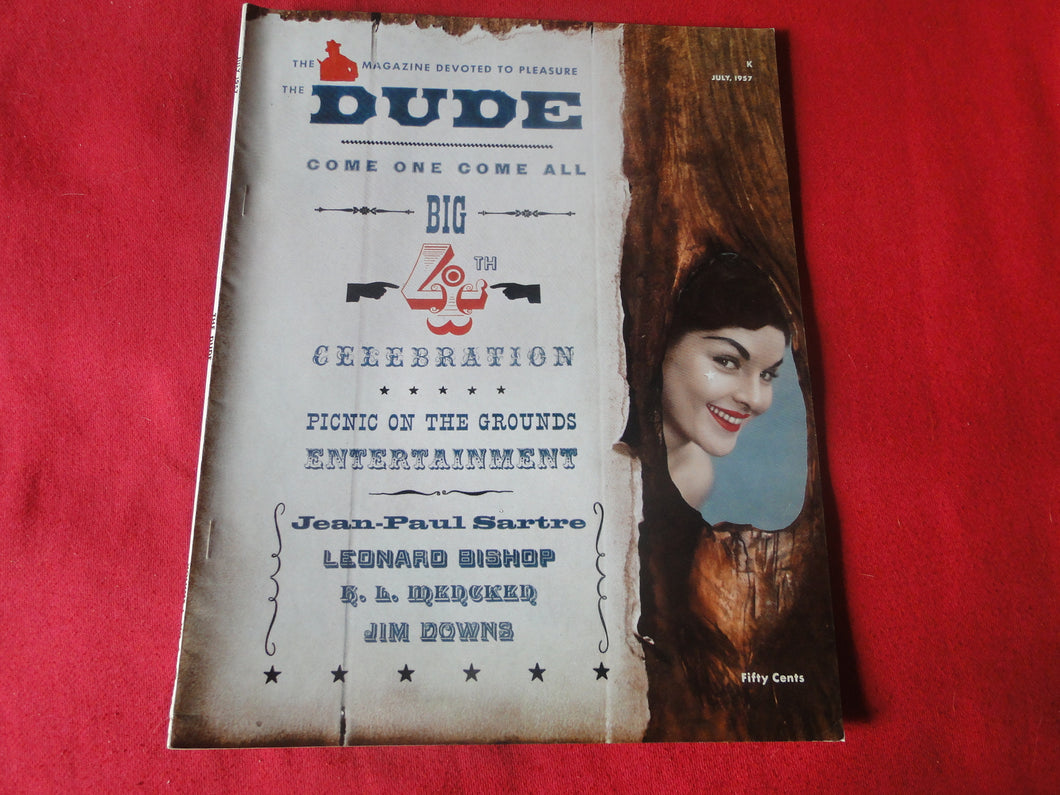 Vintage Nude Erotic Sexy Adult Magazine Dude July 1957       JB2