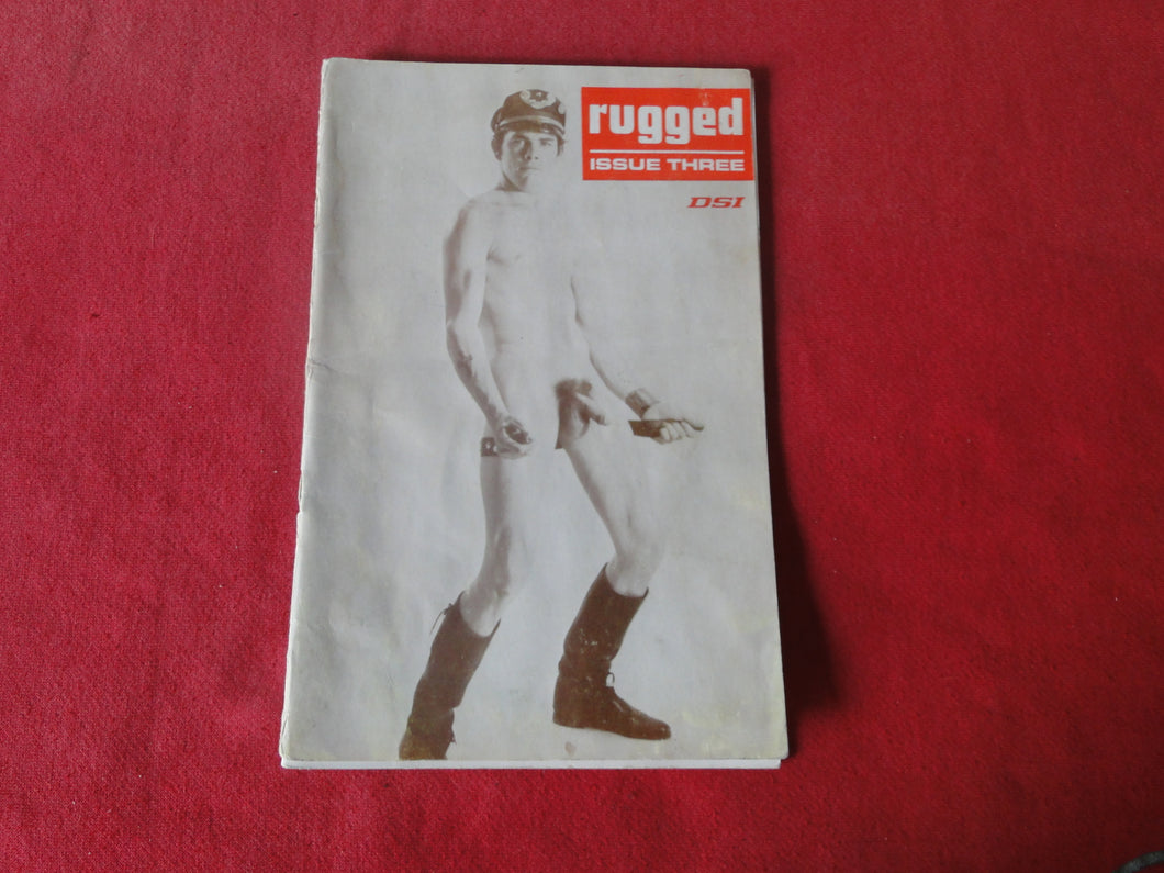 Vintage Adult Erotic Sexy Magazine Gay Interest Rugged Issue Three DSI SMALL DETACHED COVER JB7