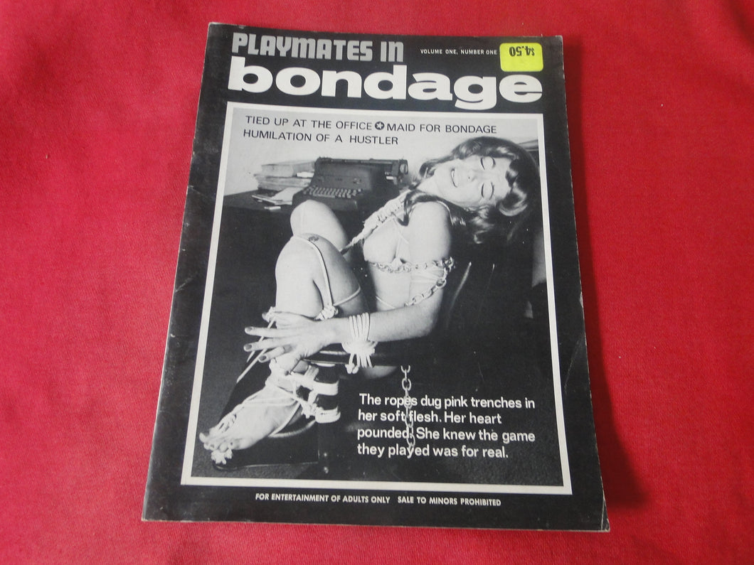 Vintage Nude Erotic Sexy Adult Magazine BDSM Playmates In Bondage V.1 #1  JB26