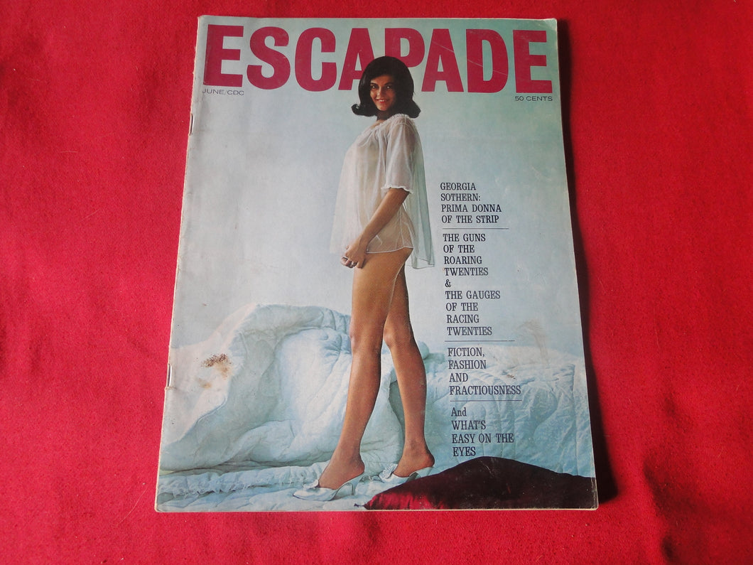 Vintage Nude Erotic Sexy Adult Magazine Escapade June 1963     JB2