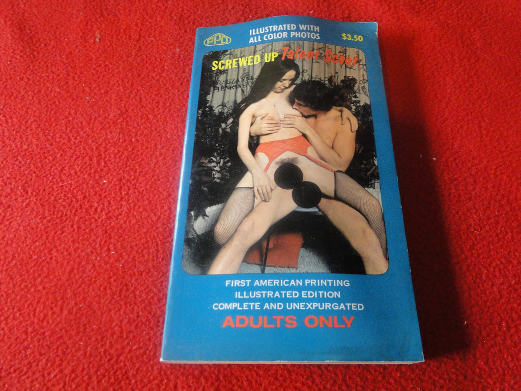 Vintage Erotic Adult Paperback Novel/Book Screwed Up Talent Scout     G5