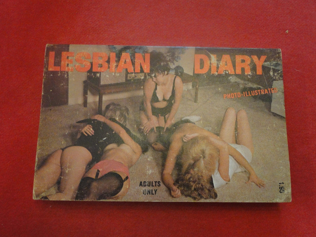Vintage Erotic Adult Paperback Book/Novel Lesbian Diary Photo Illustrated     PB1