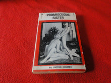 Load image into Gallery viewer, Vintage Erotic Adult Paperback Book Promiscuous Sister Victor Grimes       G5
