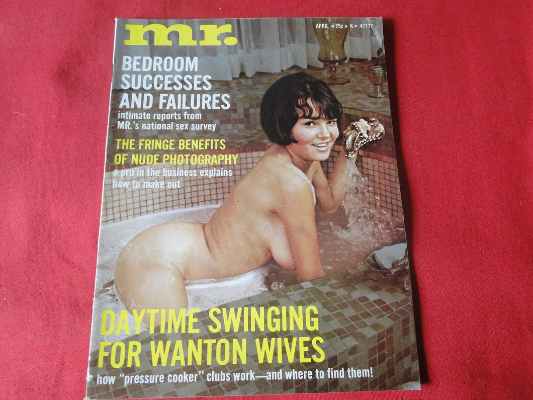 Vintage Nude Erotic Sexy Adult Magazine Mr. April 1972       JB2