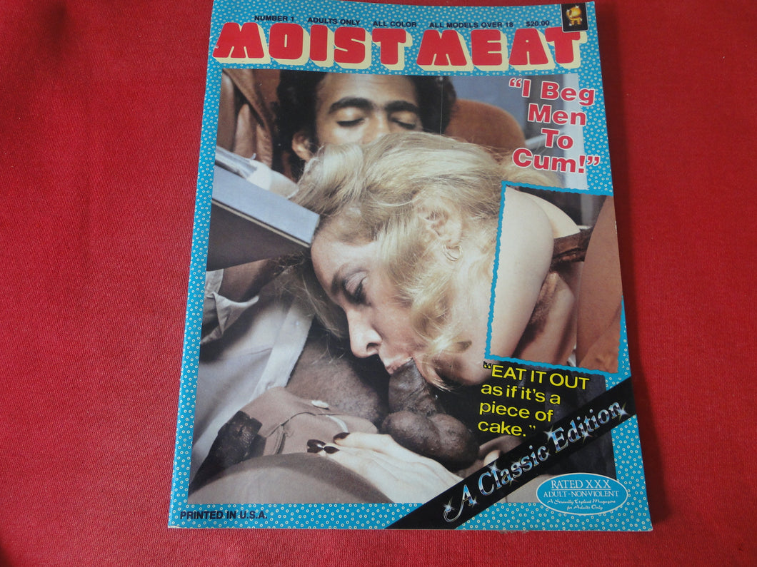 Vintage Nude Erotic Sexy Adult Magazine Moist Meat All Color     JB29