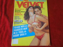 Load image into Gallery viewer, Vintage Nude Erotic Sexy Adult Magazine Velvet May 1986       JB27
