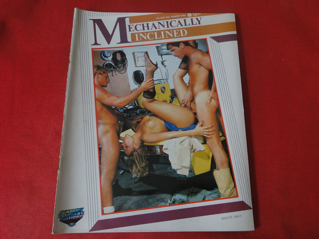 Vintage Nude Erotic Sexy Adult Magazine Mechanically Inclined 1985    JB29