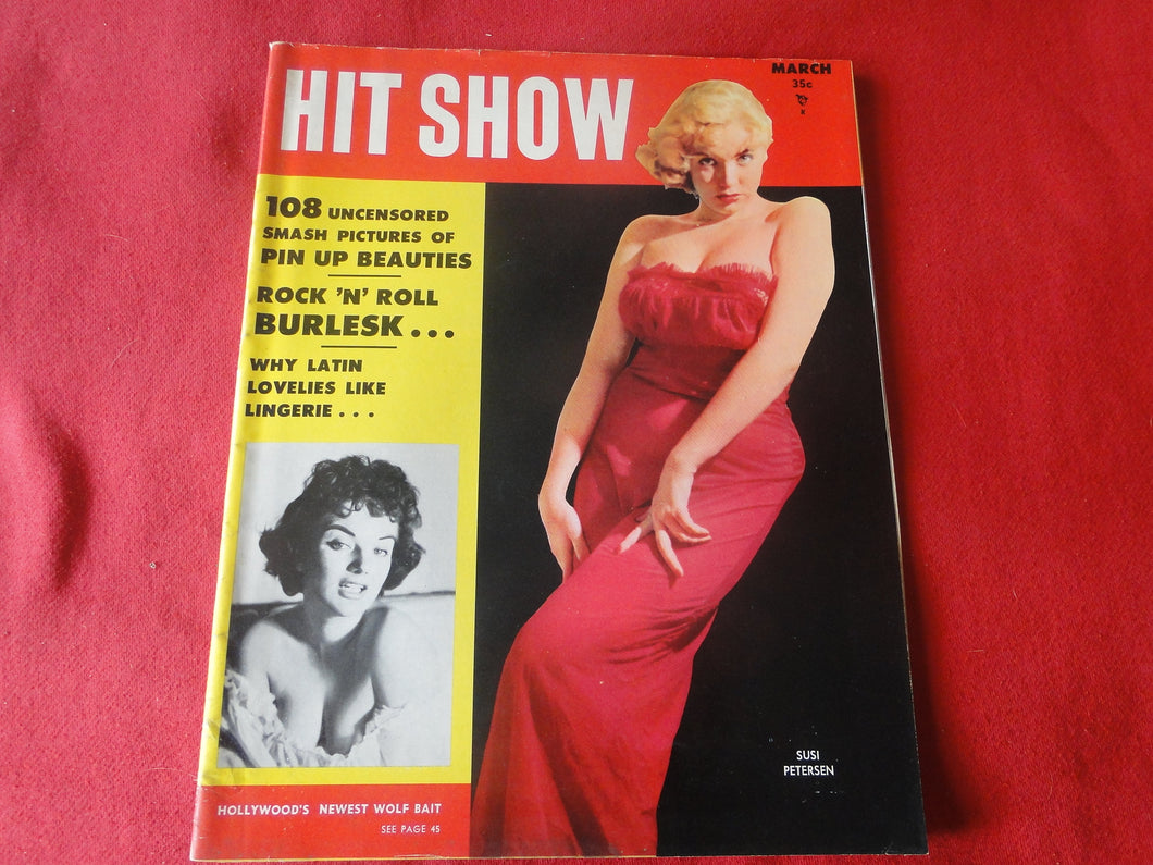 Vintage Nude Erotic Sexy Adult Magazine Hit Show March 1957        JB2