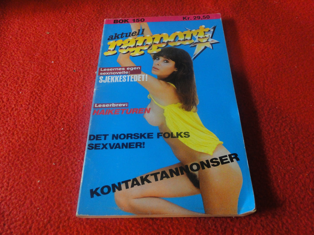 Vintage Sexy Erotic Adult Paperback Book/ Novel Aktuell Rapport         G5