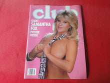 Load image into Gallery viewer, Vintage Nude Erotic Sexy Adult Magazine Club Samantha Fox July 1988      P83
