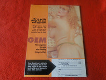 Load image into Gallery viewer, Vintage Nude Erotic Sexy Adult Magazine Gem Feb. 1991      JB11
