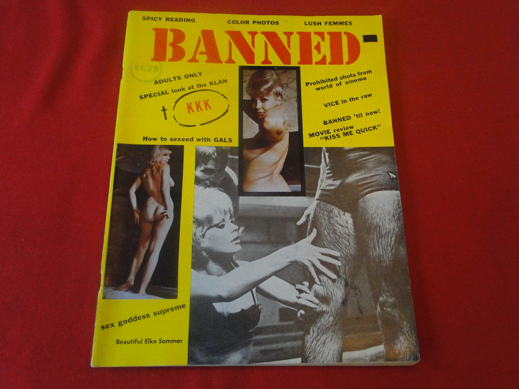 Vintage Nude Erotic Sexy Adult Magazine Banned 1966           G27