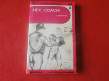 Load image into Gallery viewer, Vintage Erotic Adult Paperback Book/Novel Gay Interest Hey, Coach Lee Ryder    X19
