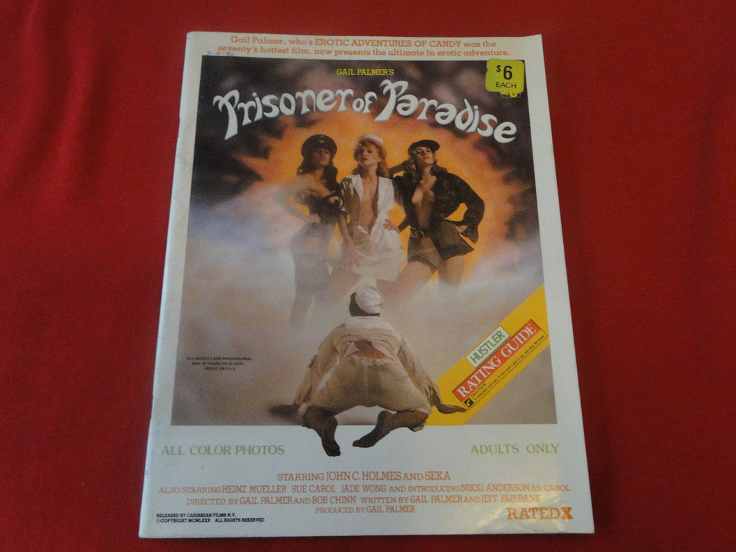 Vintage Nude Erotic Sexy Adult Magazine Prisoner of Paradise John Holmes Seka Nazis  G27