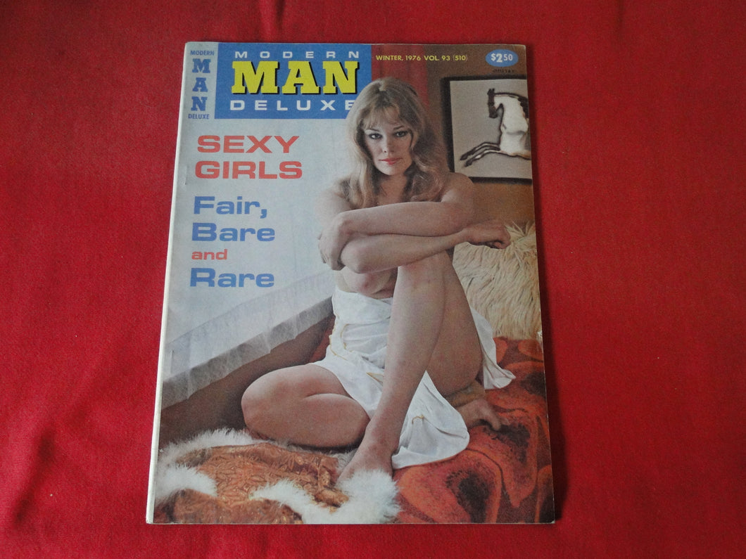 Vintage Nude Erotic Sexy Adult Men's Magazine MOdern Man Deluxe 1976    HC5