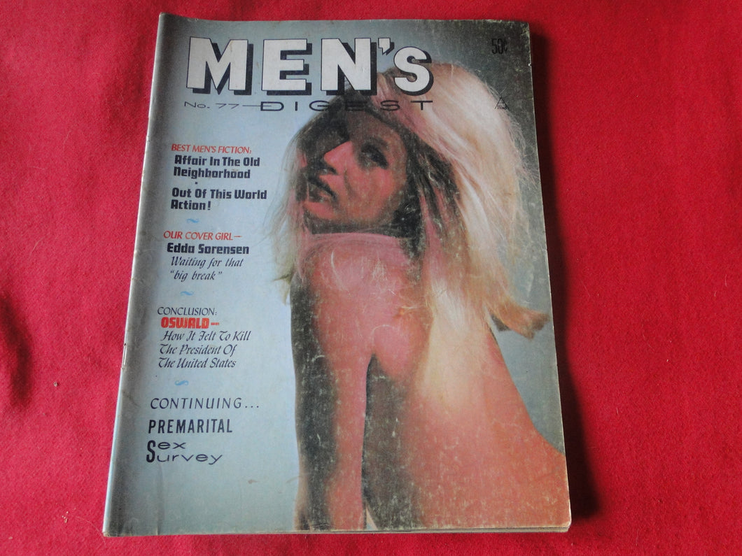 Vintage Nude Erotic Sexy Adult Magazine Men's Digest 1967       JB3