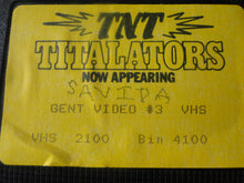 Load image into Gallery viewer, Vintage Adult XXX VHS Porn Tape Big Tits TNT Titalators Gent Video #3 Savida      P4

