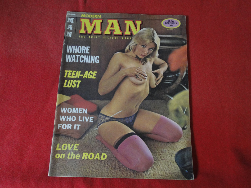 Vintage Nude Erotic Sexy Adult Men's Magazine Modern Man Dec. 1975     HC5