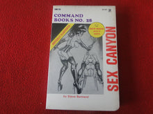 Load image into Gallery viewer, Vintage Sexy Erotic Adult Paperback Book/ Novel Sex Canyon BDSM 1977         G3
