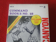 Load image into Gallery viewer, Vintage Sexy Erotic Adult Paperback Book/ Novel Sex Canyon BDSM 1977         G3
