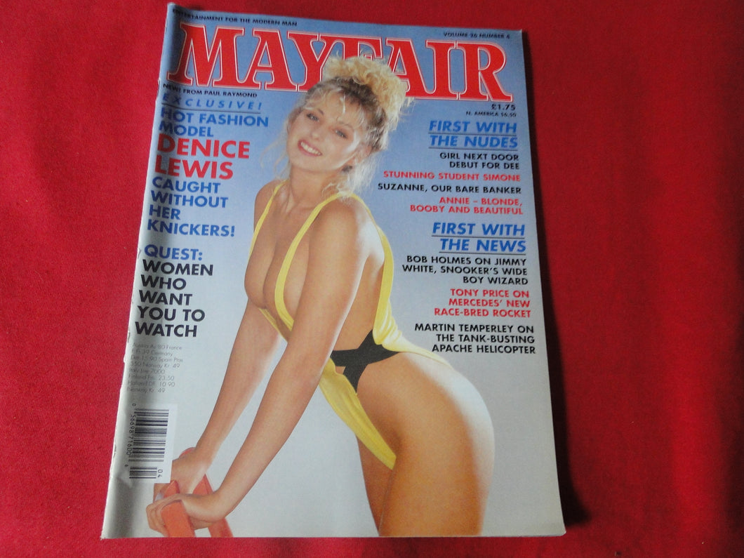 Vintage Nude Erotic Sexy Adult Magazine Mayfair V.26 #4         G36