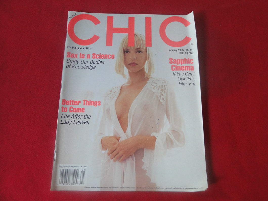 Vintage Nude Erotic Sexy Adult Magazine Chic January 1996       JB25
