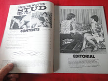 Load image into Gallery viewer, Vintage Nude Erotic Sexy Adult Magazine Housewives&#39; Stud Service Eros Goldstripe 1977  JB65
