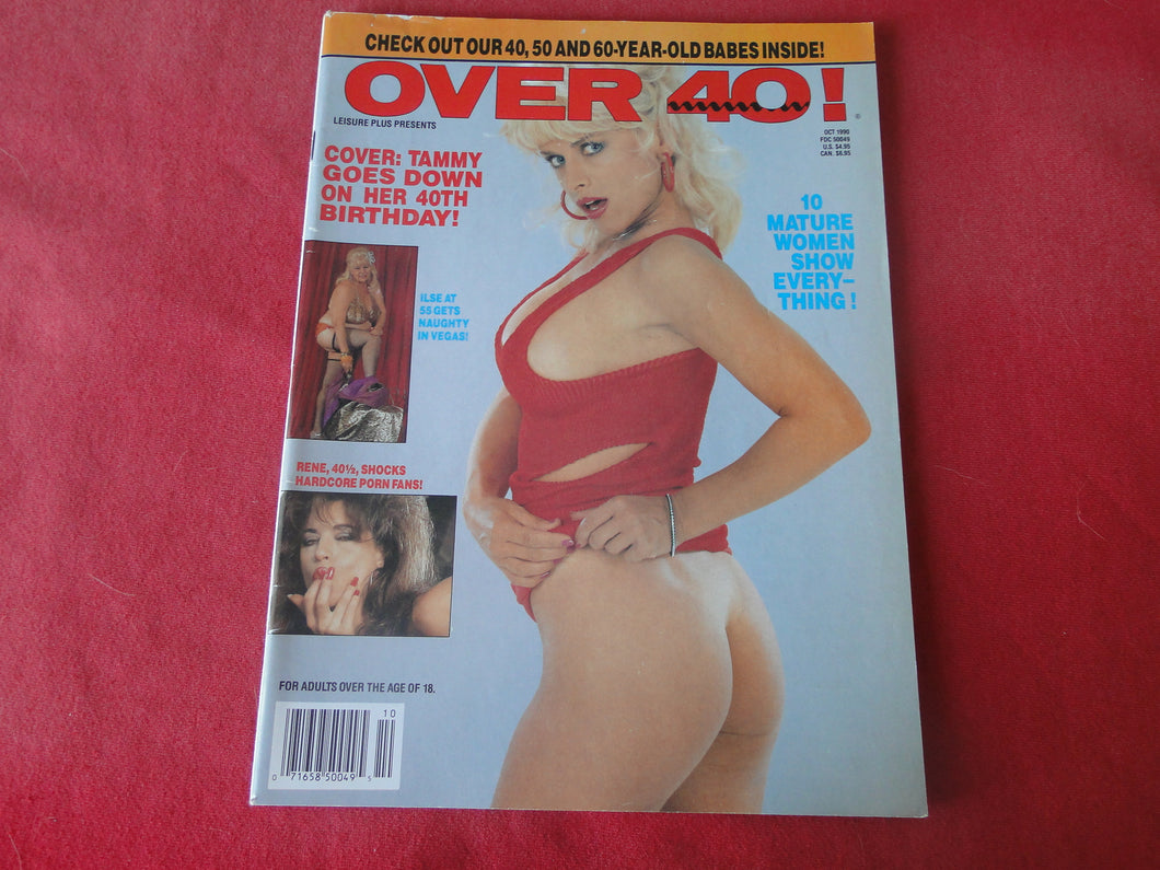 Vintage Nude Erotic Sexy Adult Magazine Over 40! October 1990         JB26