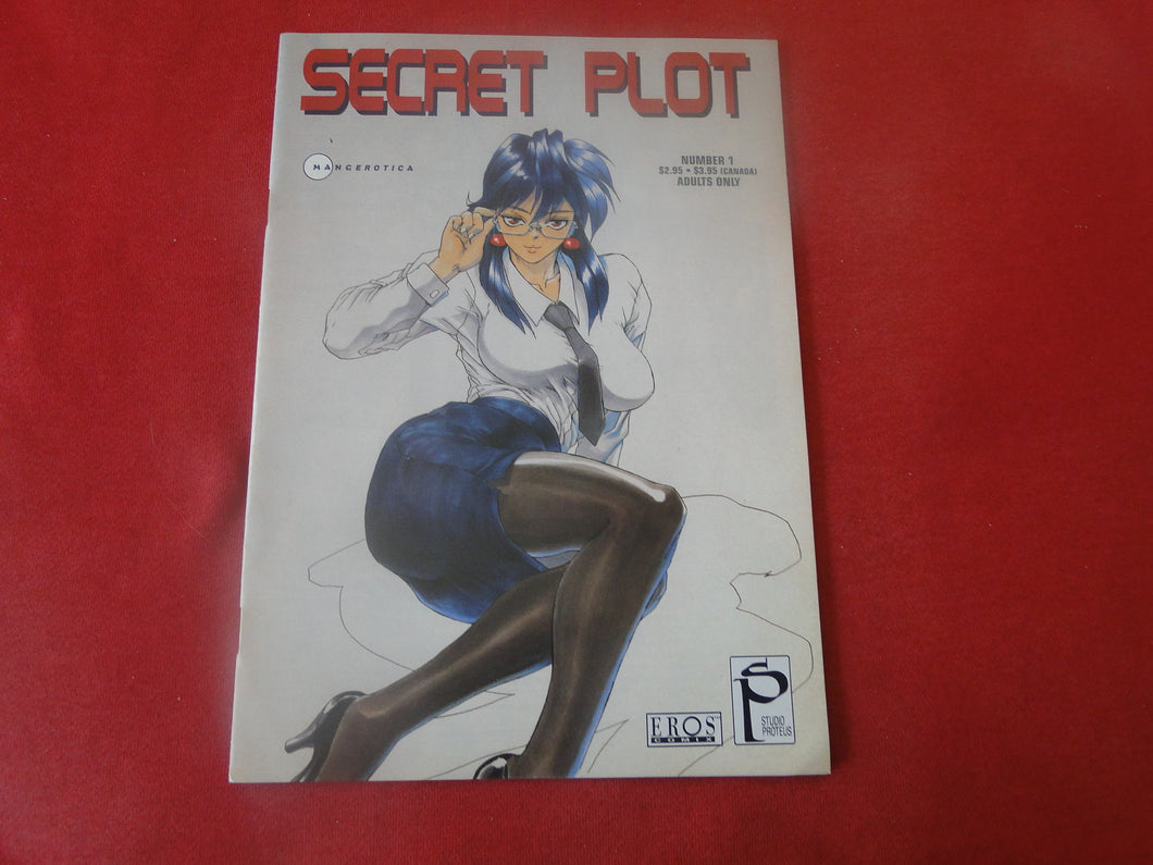 Vintage Nude Erotic Sexy Adult Men's Comic Book Secret Plot Eros Mangerotica #1  PB3