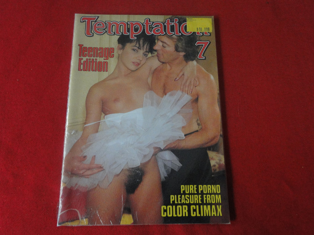 Vintage Nude Erotic Sexy Adult Magazine SEALED Temptation 7 Teenage Edition Danish  G27