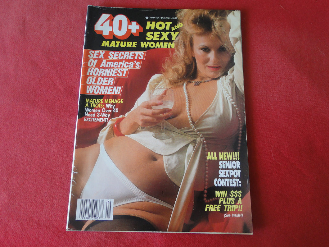 Vintage Nude Erotic Sexy Adult Magazine 40+ September 1988        JB26