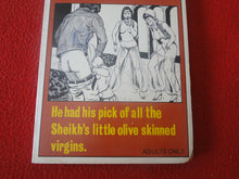 Load image into Gallery viewer, Vintage Sexy Erotic Adult Paperback Book/ Novel The Oil Sheikh's Virgins 1977      X30
