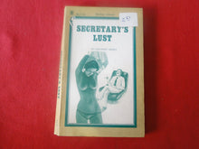Load image into Gallery viewer, Vintage Adult Paperback Novel/Book Secretary's Lust 1975 ROUGH      G2

