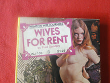 Load image into Gallery viewer, Vintage Adult Paperback Novel/Book Wives For Rent 1980       G2
