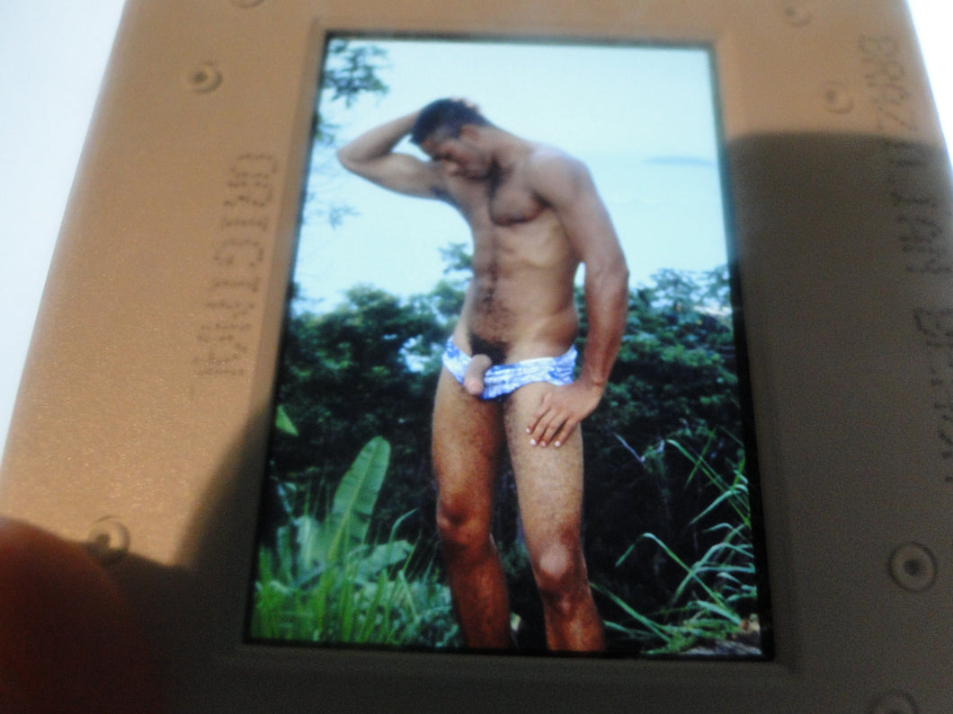 VINTAGE 35MM GAY MALE SLIDE BEEFCAKE MUSCLE NUDE FALCON STUDIOS Z13@