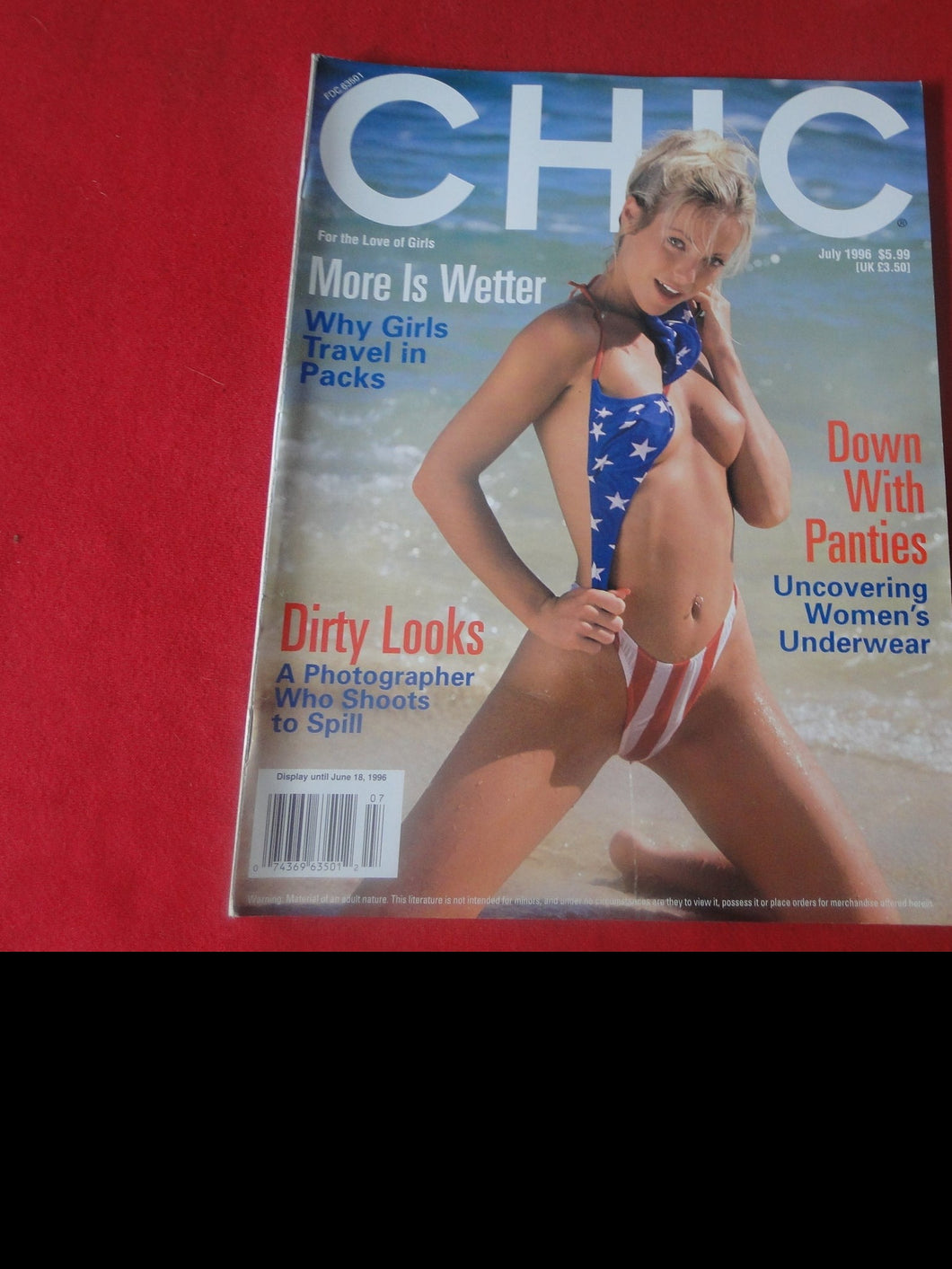 Vintage Nude Erotic Sexy Adult Magazine Chic July 1996        JB1