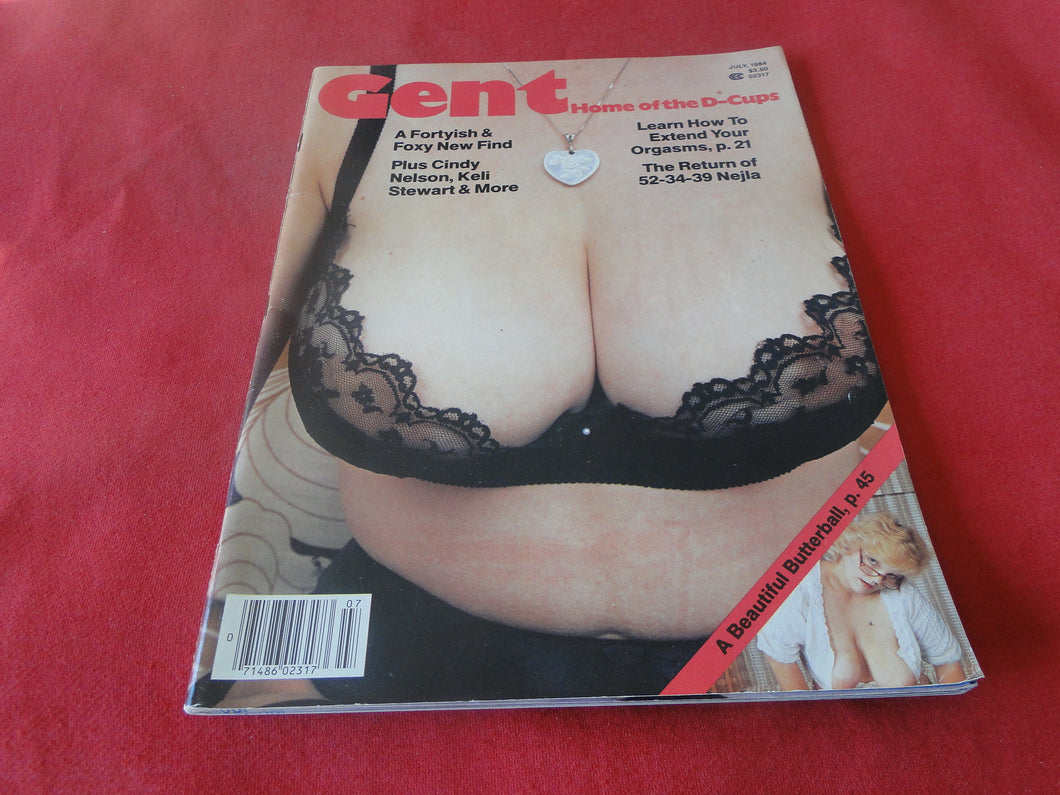 Vintage Nude Erotic Sexy Adult Big Tit Magazine Gent July 1984        P82