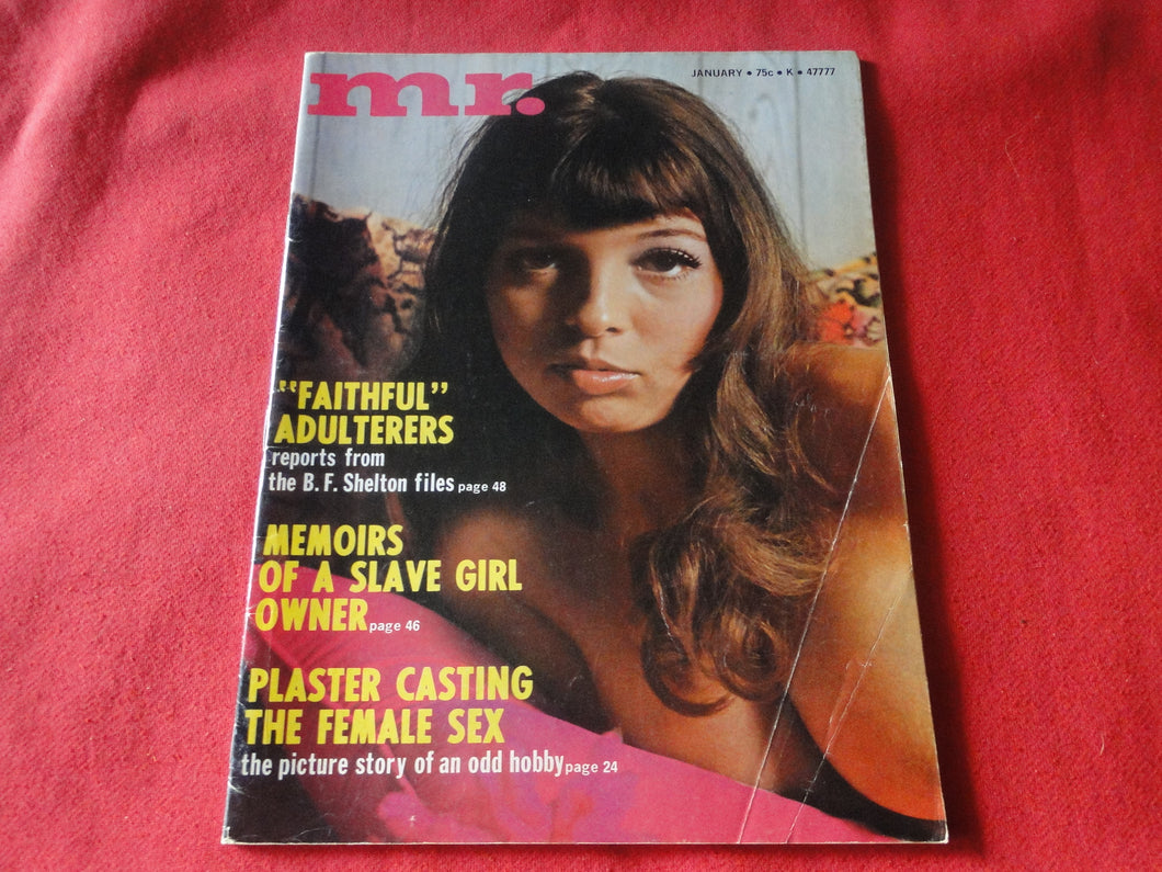 Vintage Nude Erotic Sexy Adult Magazine Mr. January 1973     JB3