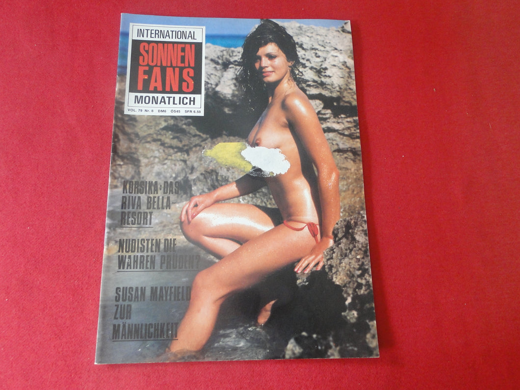 Vintage Nude Erotic Sexy Adult Magazine International Sonnen Fans Monatlich      G3b