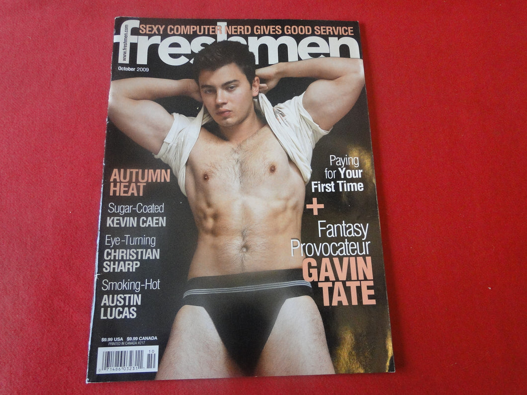 Vintage Adult Erotic Sexy Magazine Gay Interest Freshmen October 2009      GN