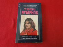 Load image into Gallery viewer, Vintage Erotic Adult Paperback Book/Novel Teen Nymphos 1971          PB1
