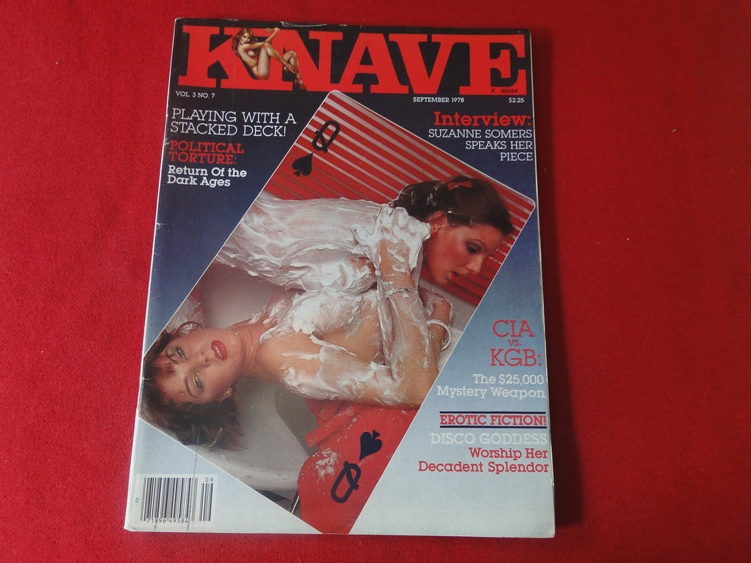 Vintage Nude Erotic Sexy Adult Magazine Knave Sept. 1978          G4