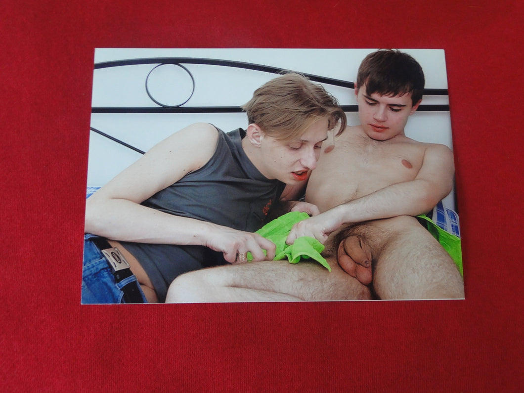 Vintage Gay Interest Nude Hot Hung Male Photo 5 x 7 Masturbation      H41m
