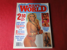 Load image into Gallery viewer, Vintage Nude Erotic Sexy Adult Magazine Man's World May 1989 Samantha Fox   P113
