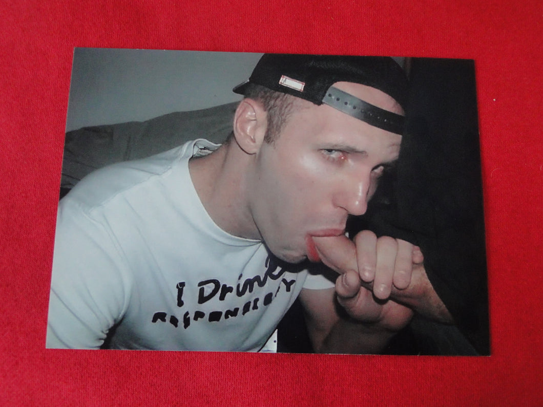 Vintage Gay Interest Nude Hot Hung Male Photo 5 x 7 Blow Job   H41q