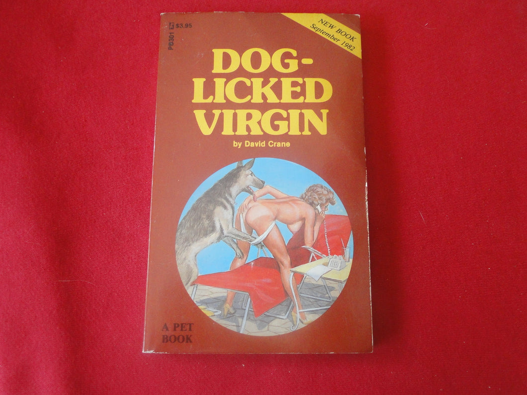 Vintage Adult Paperback Novel/Book Dog-Licked Virgin     PB4