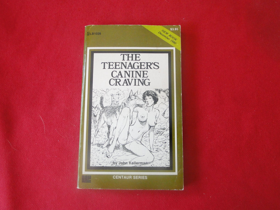 Vintage Adult Paperback Novel/Book The Teenager's Canine Craving TORN BACK COVER  PB4