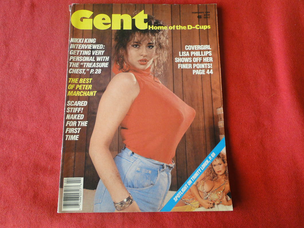Vintage Nude Erotic Sexy Adult Magazine Gent February 1989           G20
