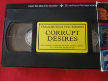 Load image into Gallery viewer, Vintage Adult XXX VHS Porn Tape X-Rated Corrupt Desires Caballero       X4
