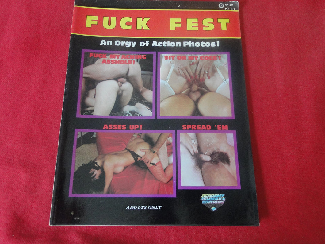Vintage Nude Erotic Sexy Adult Magazine Fuck Fest 1985     JB29